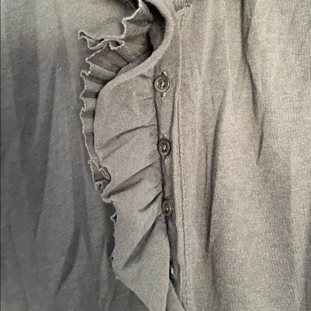 J.Crew Gray Ruffle Tank Top - Picture 4 of 7